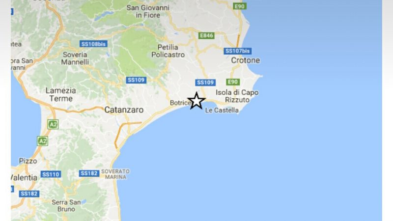 Scossa di terremoto avvertita dai bagnanti anche a Steccato di Cutro