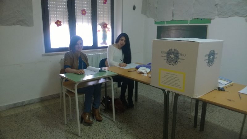 A Camellino un solo votante fino alle ore 12