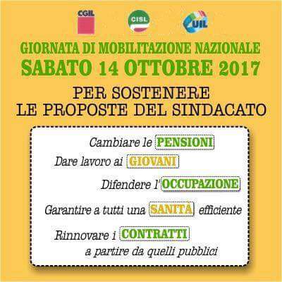 Mobilitazione nazionale del sindacato