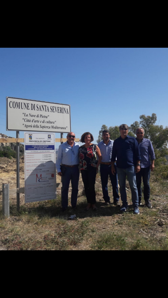 Iniziati i lavori sulla Sp 56 tratto Santa Severina San Mauro