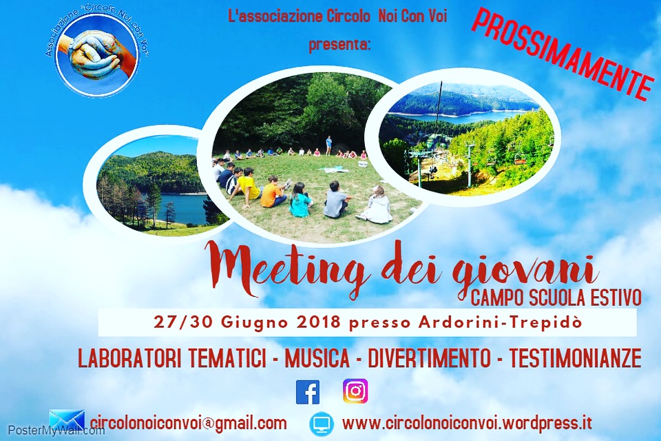 Meeting dei giovani presentato dal Circolo Noi con Voi