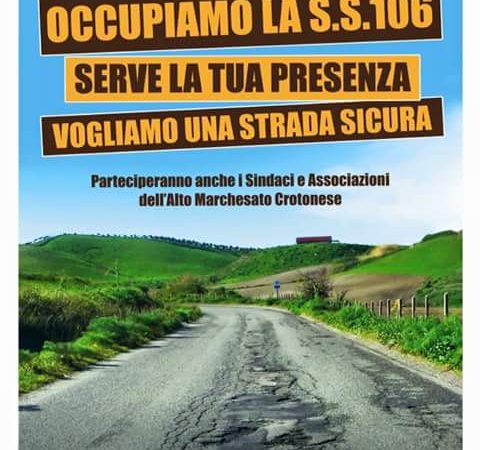 Domani previsto il blocco della 106