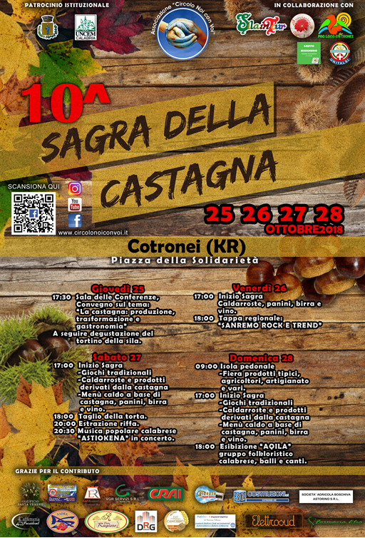 Sagra della castagna a Cotronei
  