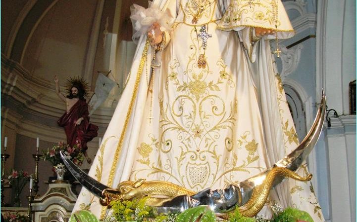 Rientro della statua della Madonna del Rosario
