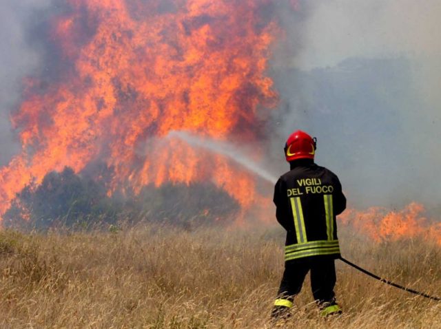 Incendi nel Crotonese. Continua il lavoro dei vigili del fuoco
  