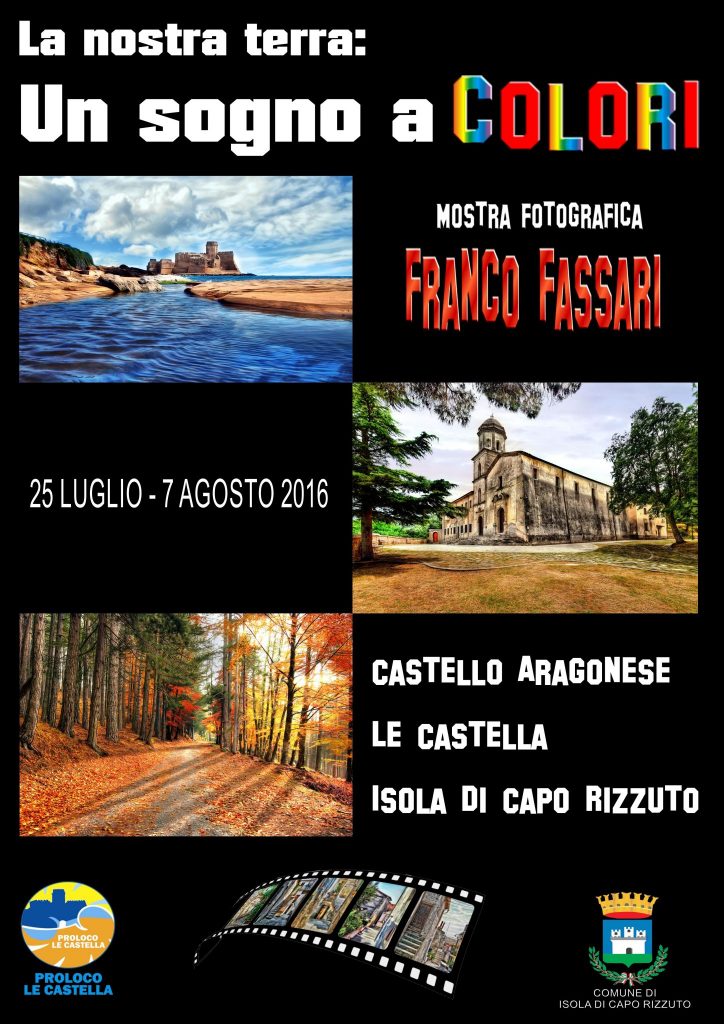 Franco Fassari a Le Castella con la sua mostra fotografica
  