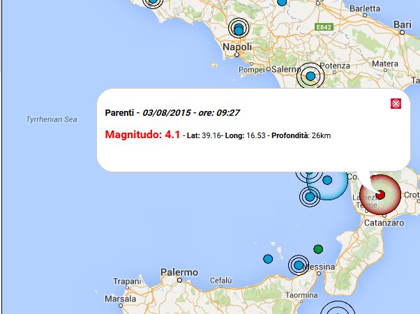 Scossa di terremoto
Epicentro a Parenti, avvertito anche nel crotonese