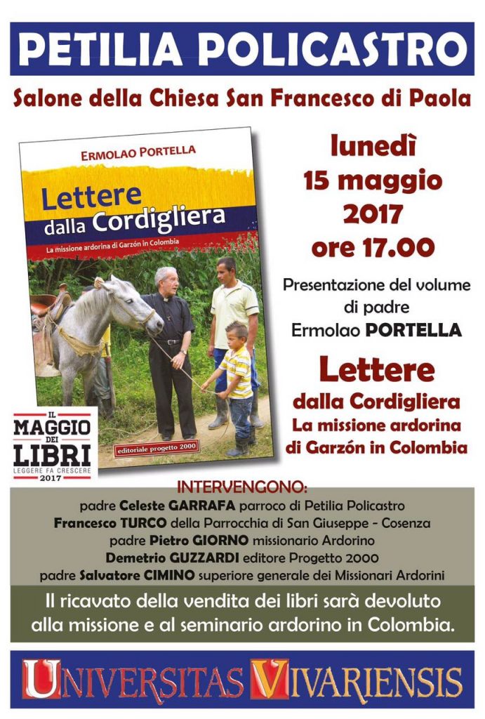 Domani presentazione del libro di padre Portella, sarà presente il Superiore degli ardorini padre Salvatore Cimino
  