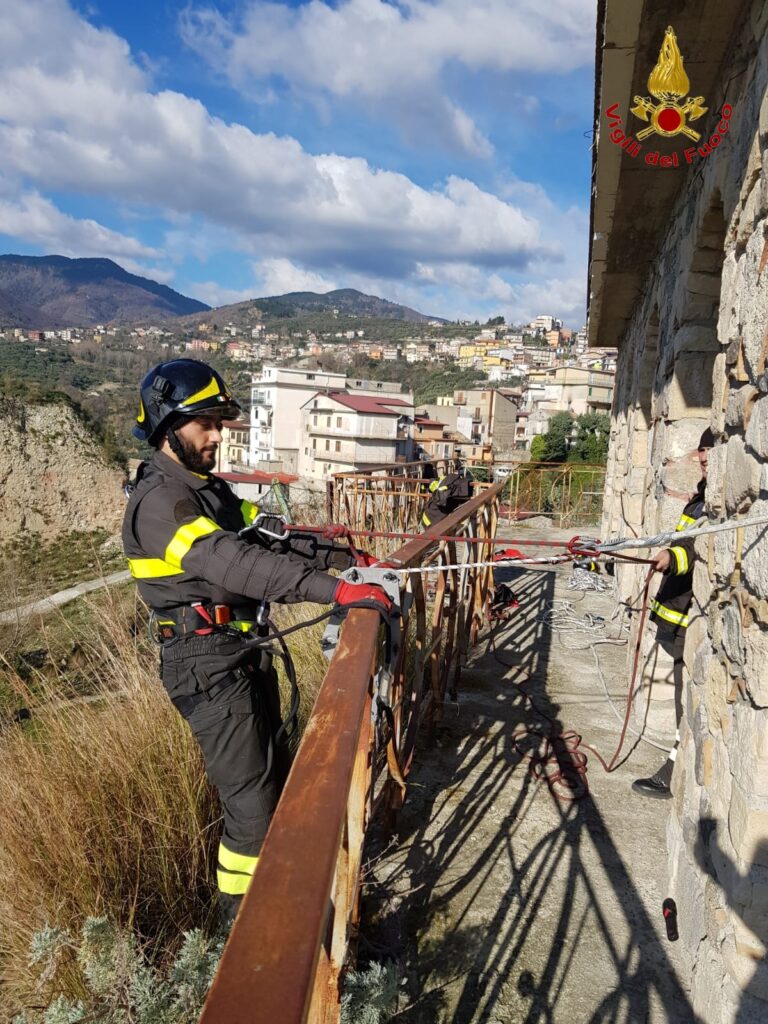 Vigili del fuoco di Petilia salvano cuccioli con tecniche SAF