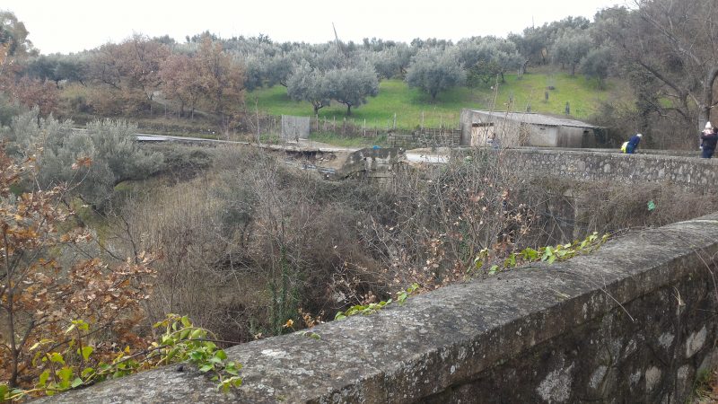 Rotte le spalliere del ponte sulla Sp58