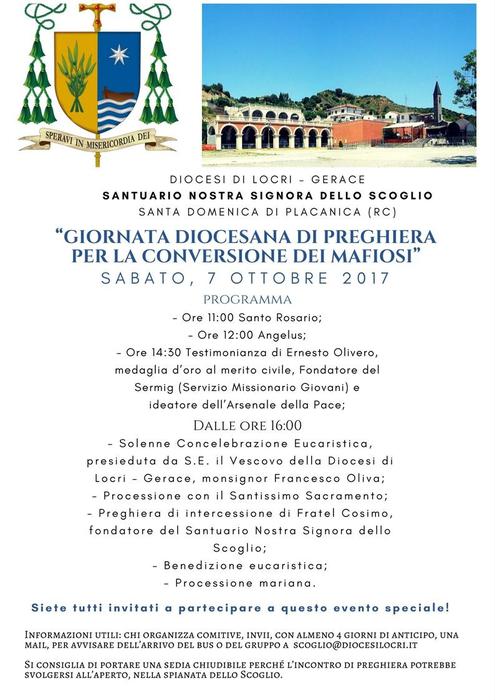 Indetta Giornata per la conversione dei mafiosi