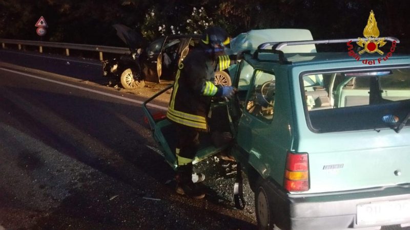 Incidente stradale sulla 107