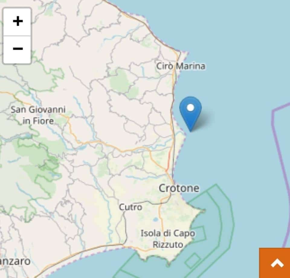 Scosse di terremoto nel crotonese
  