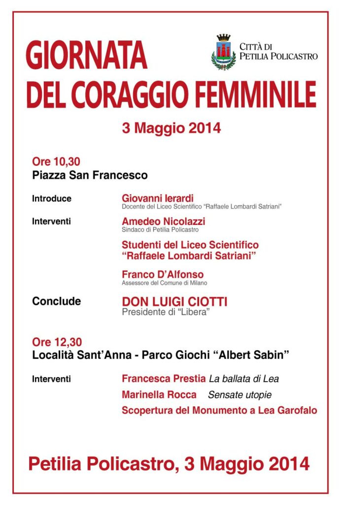 Giornata del coraggio femminile
  