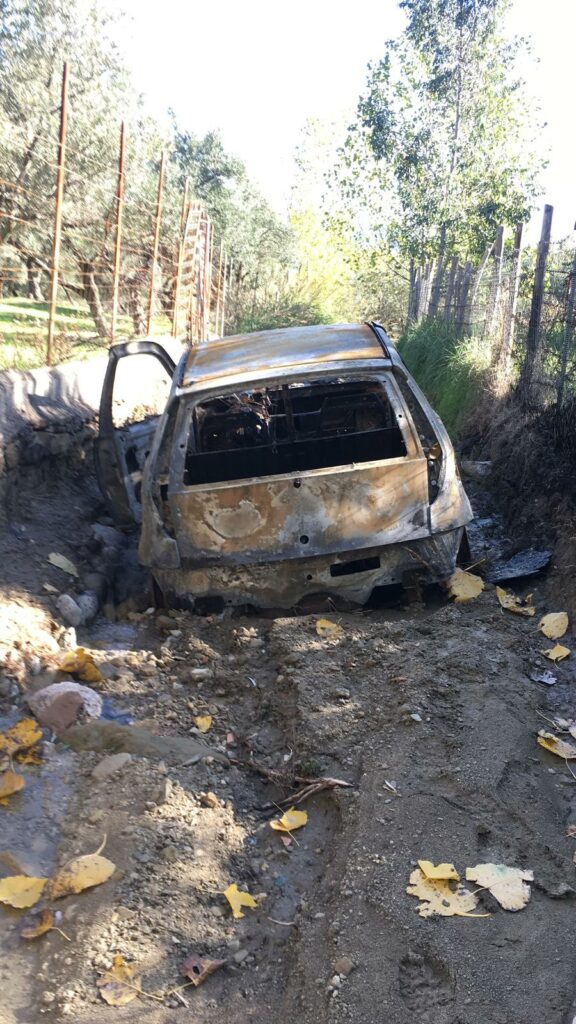 L’auto ritrovata è una Fiat Punto