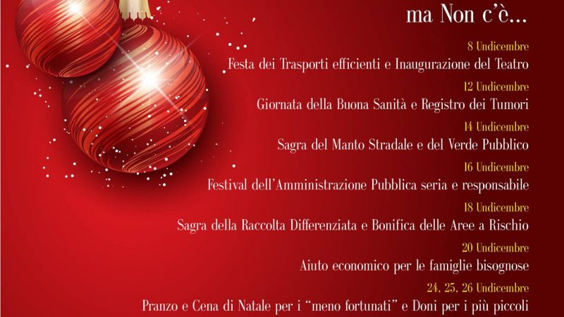 Natale: protesta social contro il calendario di eventi proposto dal Comune di Crotone