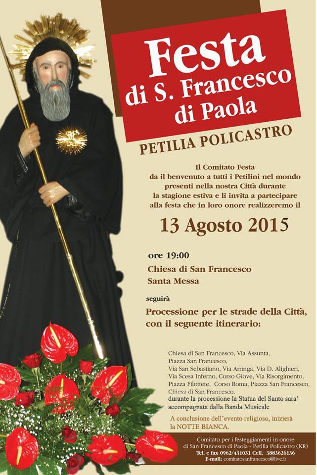 Festa estiva di San Francesco di Paola