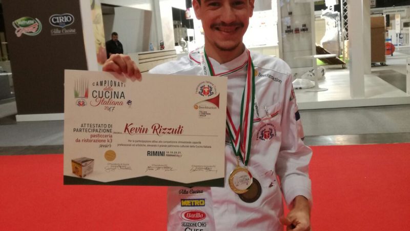 Il petilino Kevin Rizzuti vince i Campionati italiani di Alta Cucina