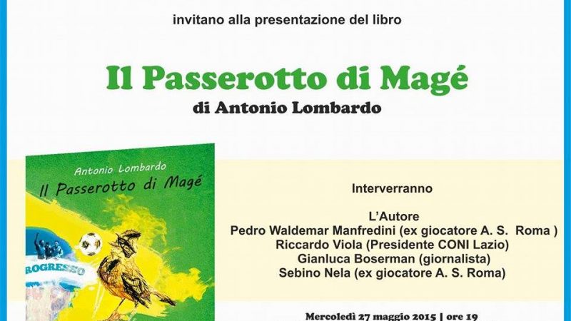 E’ nell’Ambasciata brasiliana che sarà presentato il libro del petilino Antonio Lombardo