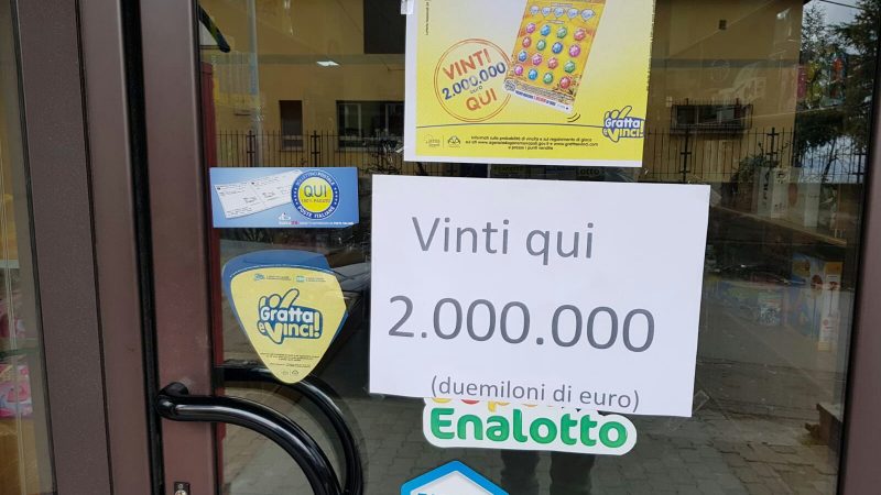 Vinti 2 milioni di euro ad un tabacchino a Petilia?