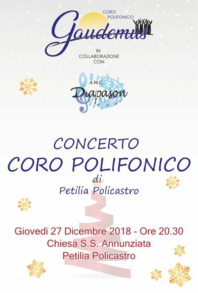 Coro polifonico Gaudemus in concerto a Petilia
  