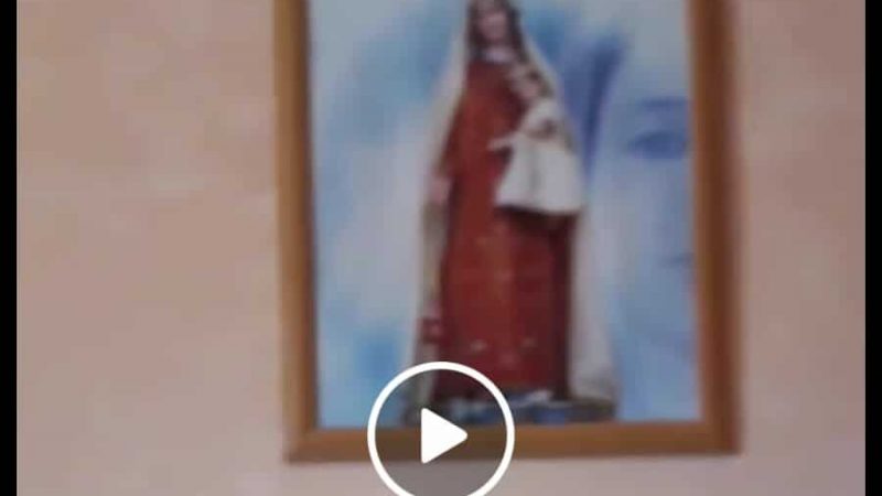 Ancora sul quadro della Madonna di Pagliarelle: c’è chi sostiene che l’immagine di sfondo fosse presente da sempre