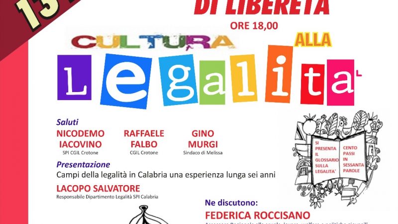 Festa di Libereta’ “Cultura alla Legalità”