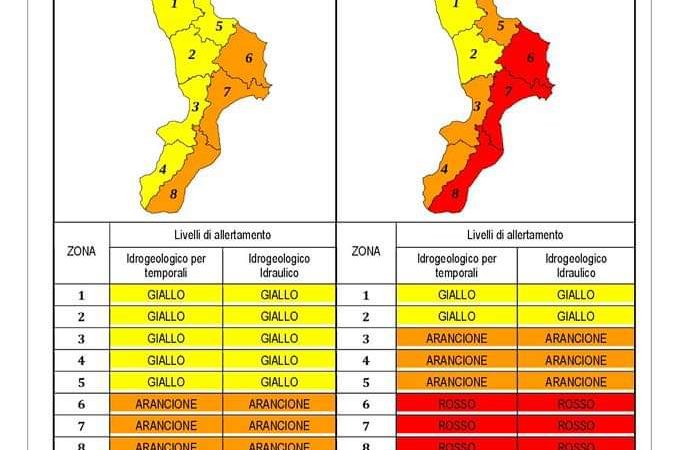Allerta meteo in Calabria, la fascia jonica la più colpita. Scuole chiuse a Crotone