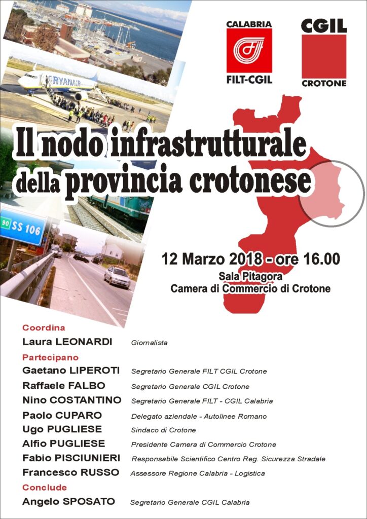 Il nodo infrastrutturale della provincia crotonese
  