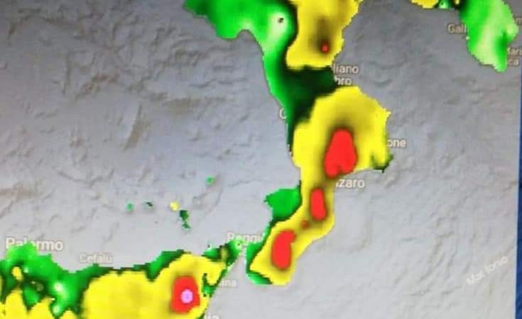 Instabilità meteo prevista per domani