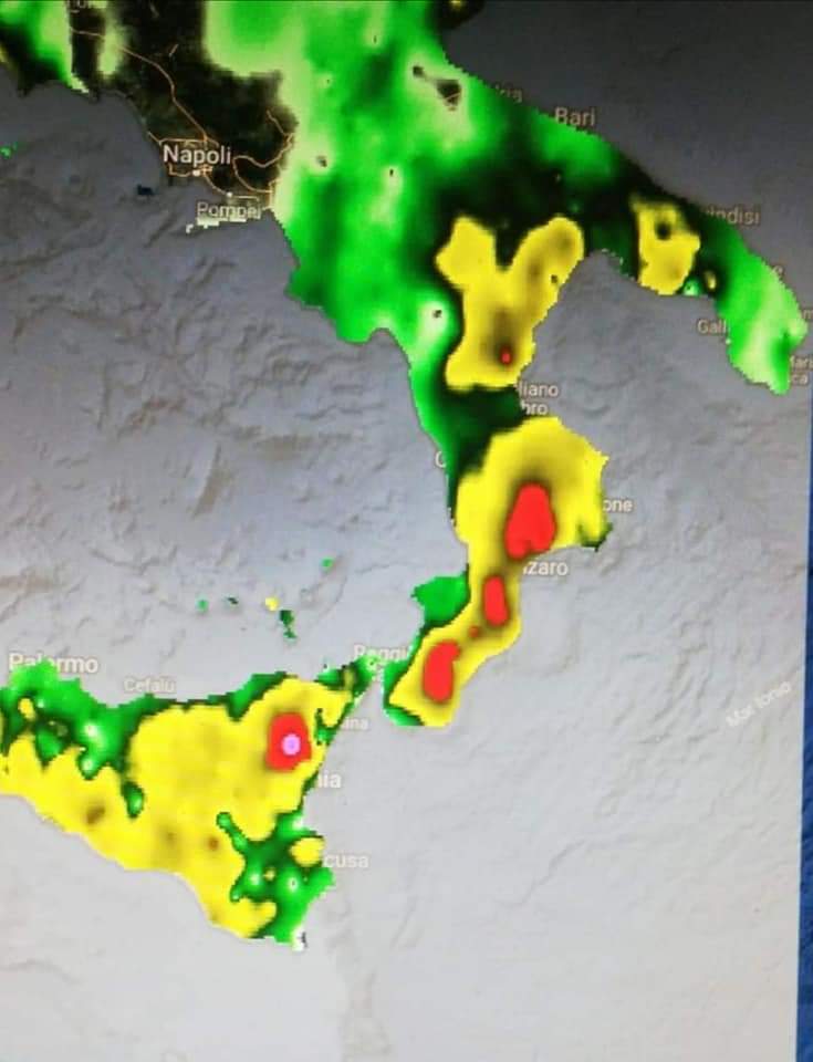 Instabilità meteo prevista per domani
  