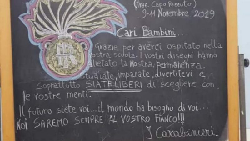 “Cari bambini…” il messaggio dell’Arma ai cittadini del domani