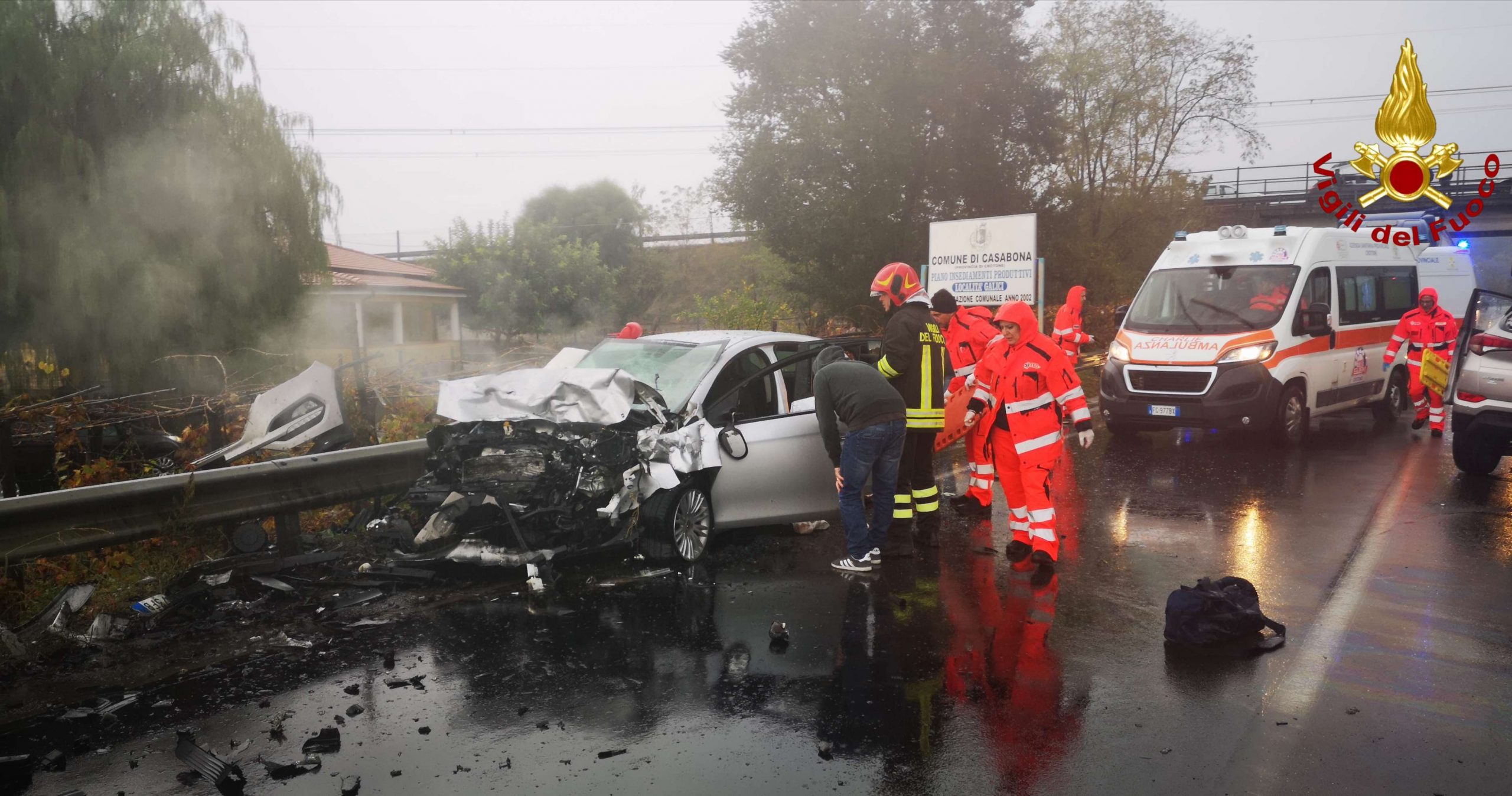 Incidente stradale all’incrocio di Corazzo