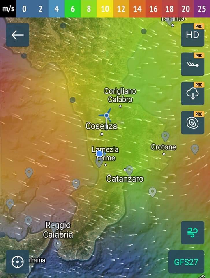 La Calabria colpita da forti venti
  