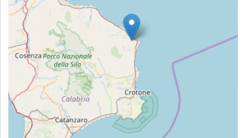 Serie di terremoti in Calabria, le ultime scosse anche nel crotonese