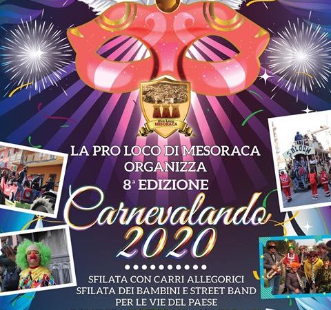 Carnevale 2020: a Mesoraca si arriva all’ottava edizione