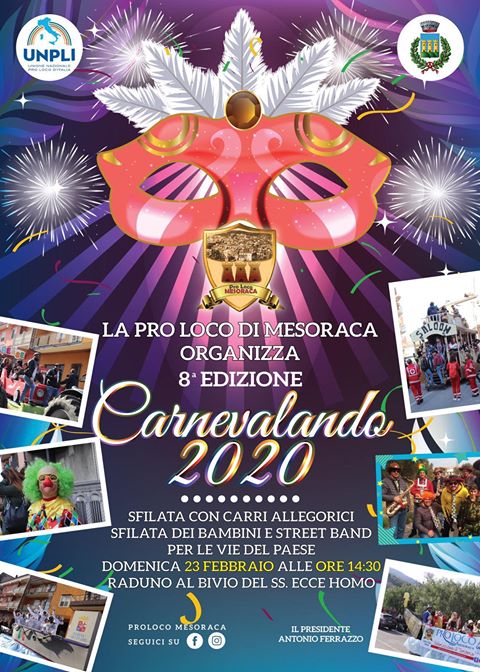 Carnevale 2020: a Mesoraca si arriva all’ottava edizione
  