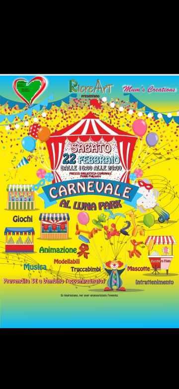 Festa di Carnevale per i bambini in biblioteca