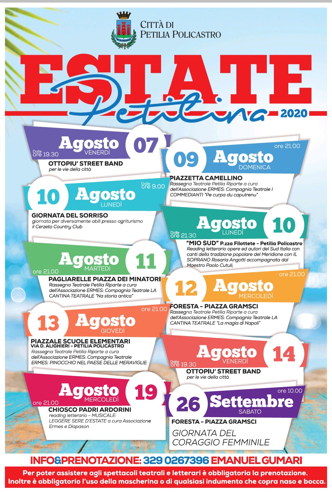 Agosto petilino: Pubblicato il calendario degli eventi