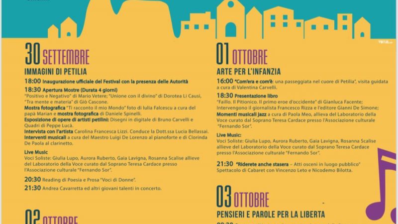 CulturArt: a Petilia la seconda edizione della manifestazione culturale