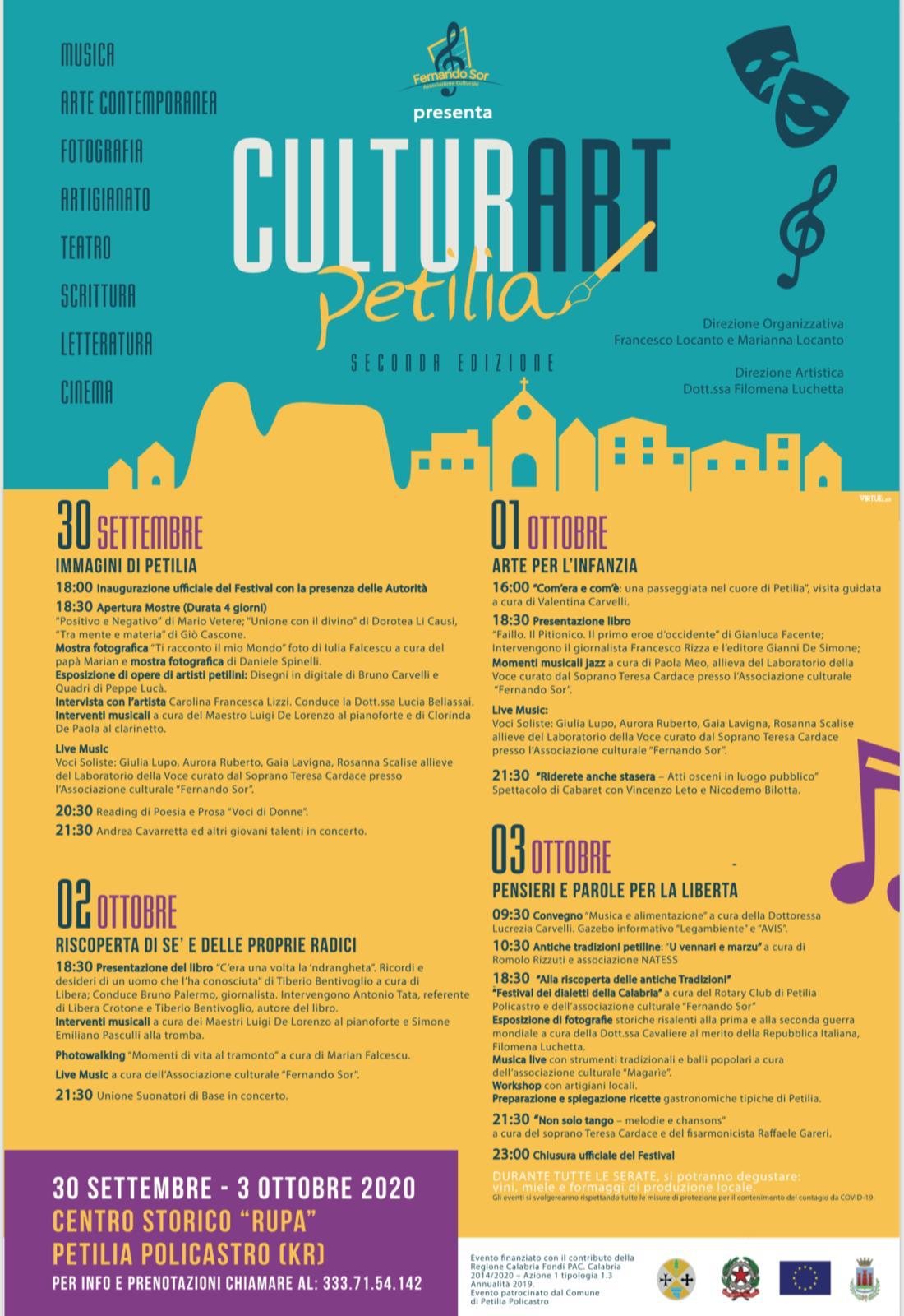 CulturArt: a Petilia la seconda edizione della manifestazione culturale
  