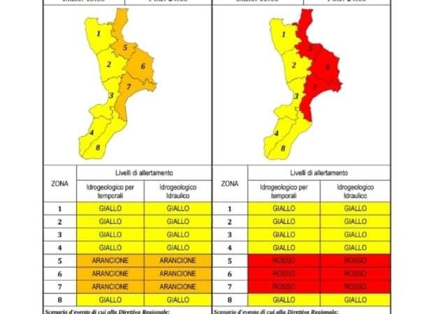 Allerta meteo nel Crotonese