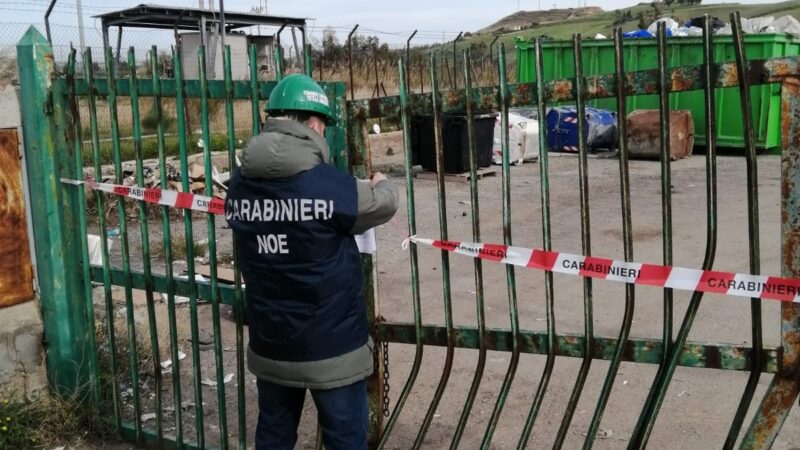 Contrasto alle violazioni in materia ambientale: I Carabinieri del Noe di Catanzaro sequestrano  centro di stoccaggio