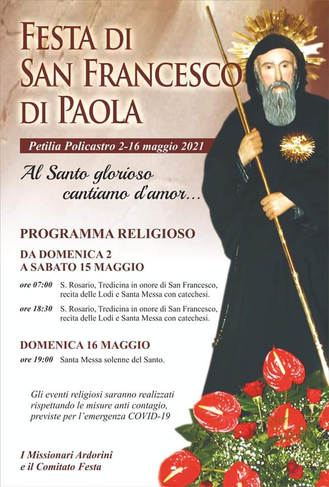 Inizia la tredicina per San Francesco di Paola
  