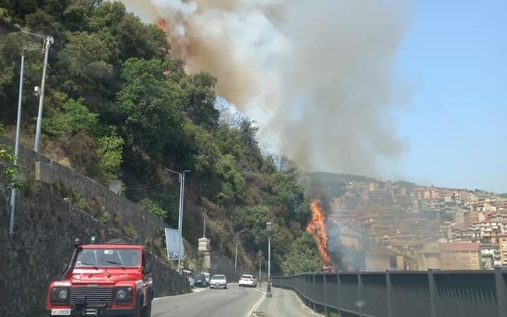 Incendio a Mesoraca