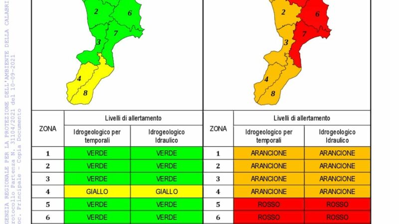 Allerta meteo: Solo spostamenti necessari e urgenti nel Comune di Petilia