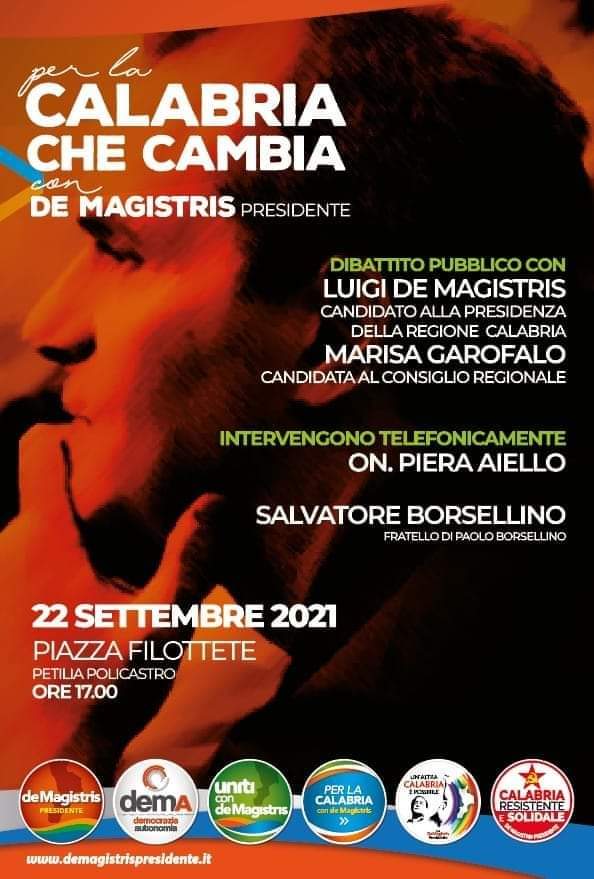 De Magistris a Petilia per dibattito pubblico