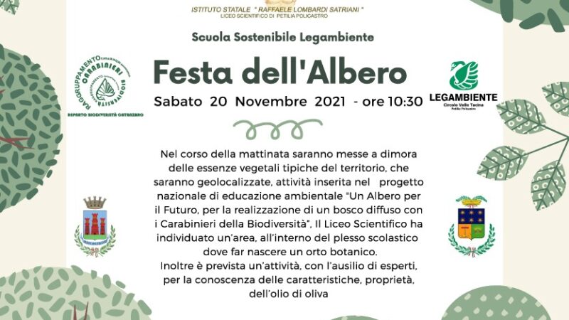 Festa dell’Albero per il Satriani