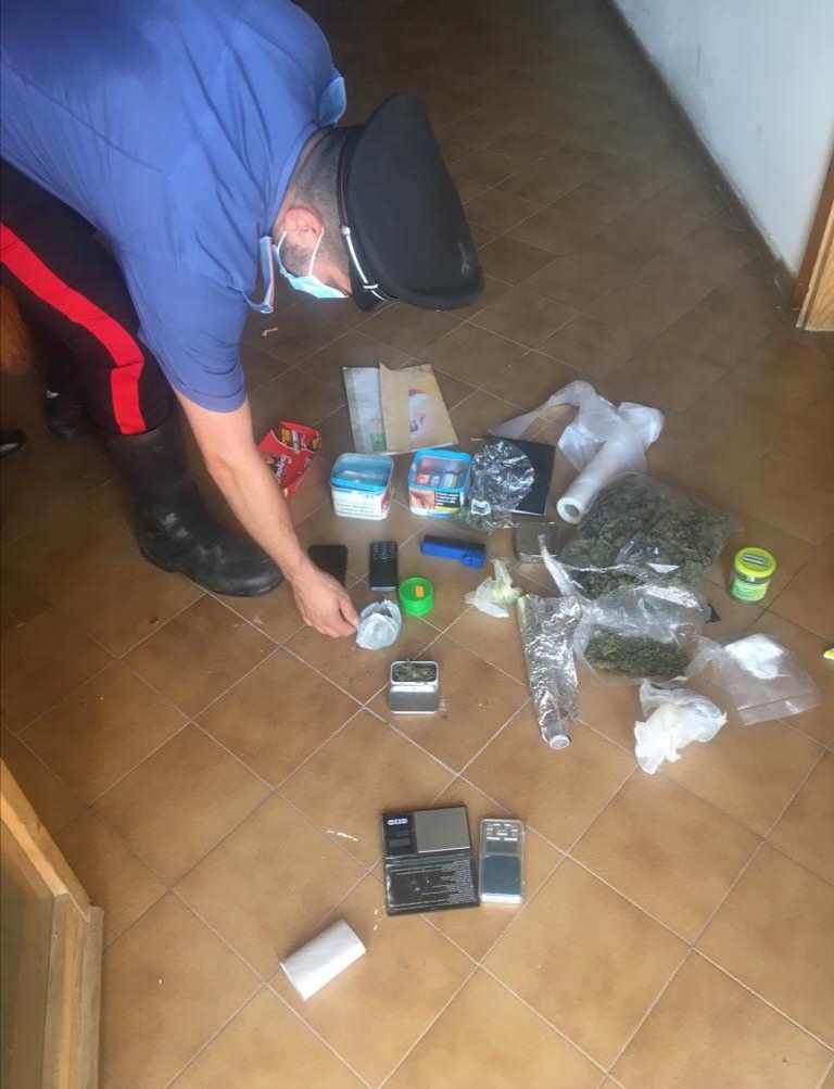 Scoperto dai Carabinieri piccolo bazar della droga