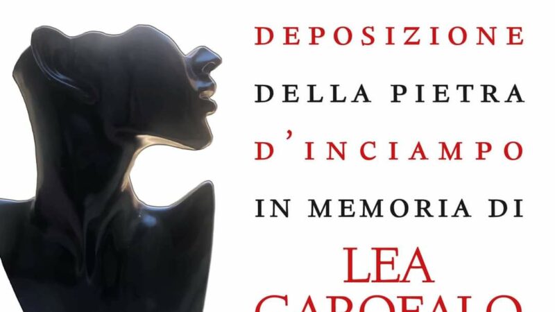 Deposizione Pietra d’inciampo per la memoria di Lea Garofalo